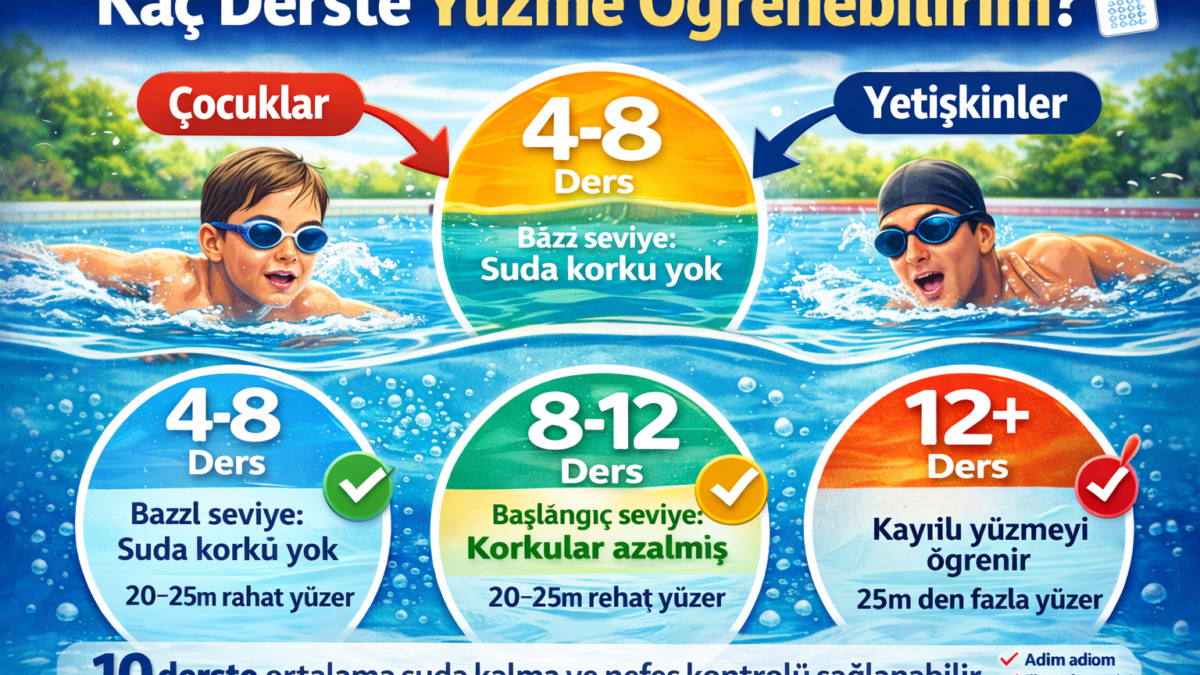 Beylikdüzü’nde yüzme kaç derste öğrenilir