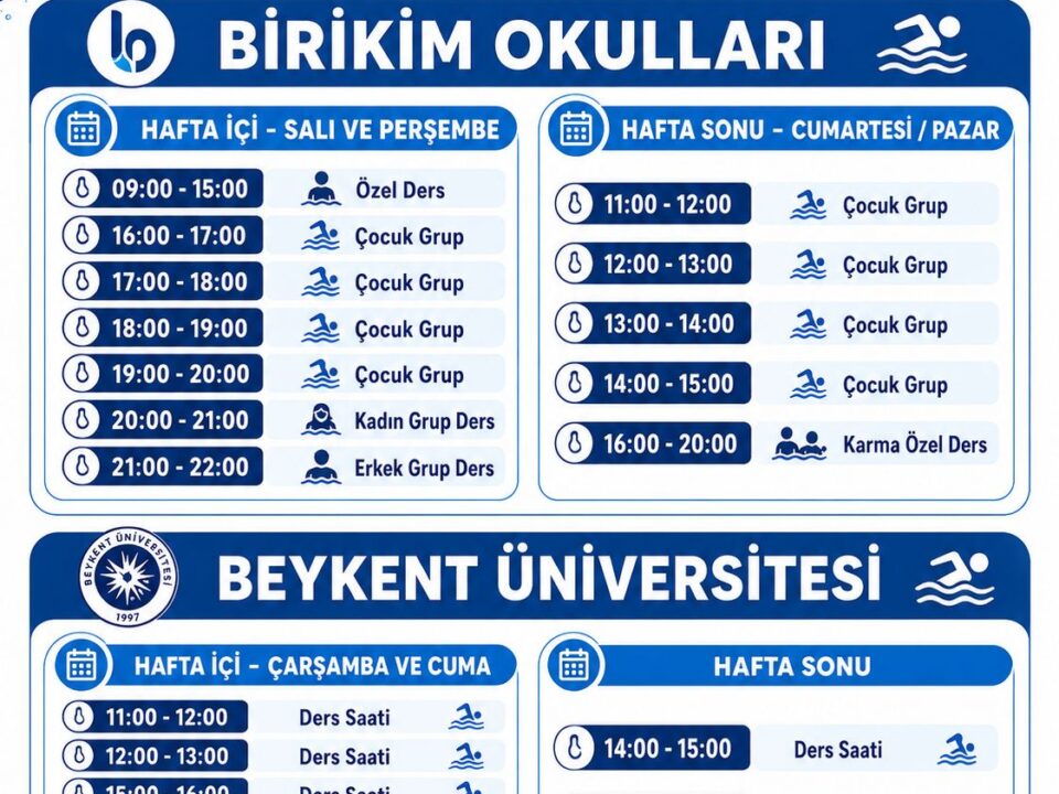beylikdüzü yüzme kursu saatleri